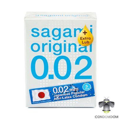 Bao cao su Sagami 0.02 hộp 3 chiếc
