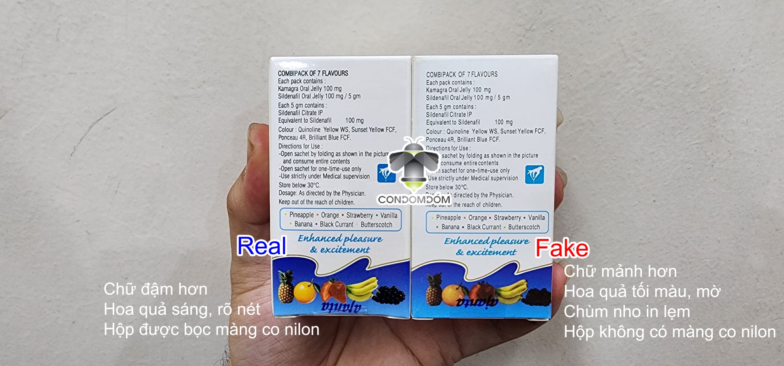 Phân biệt Kamagra thật và giả