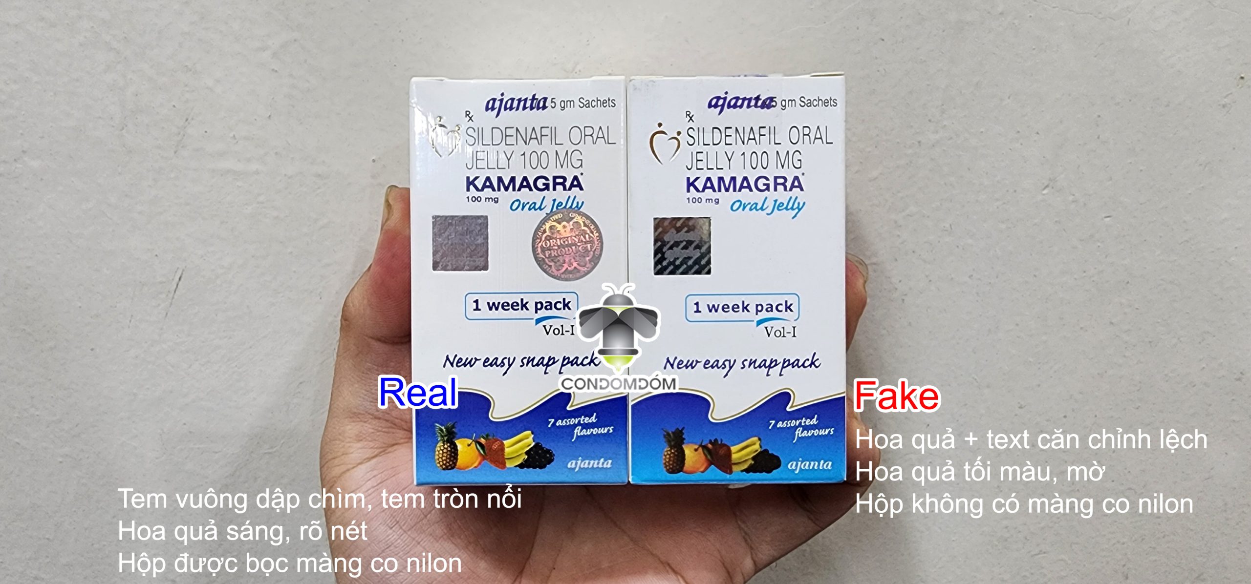 Phân biệt Kamagra thật và giả