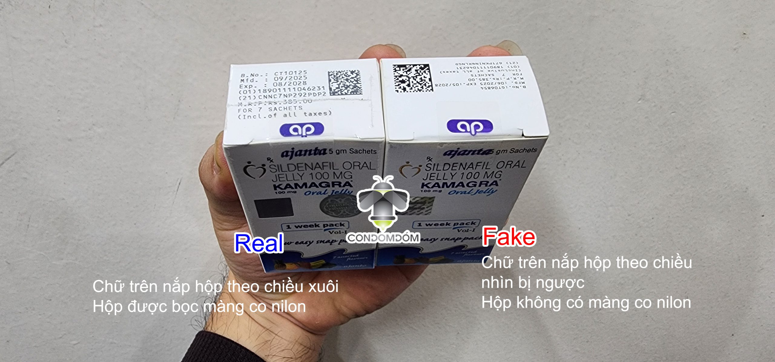 Phân biệt Kamagra thật và giả