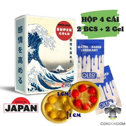 Bao cao su siêu khủng Super Gold 6 bi lớn