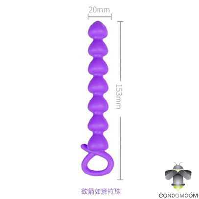 Kích thích cửa hậu Anal Beads xanh biển